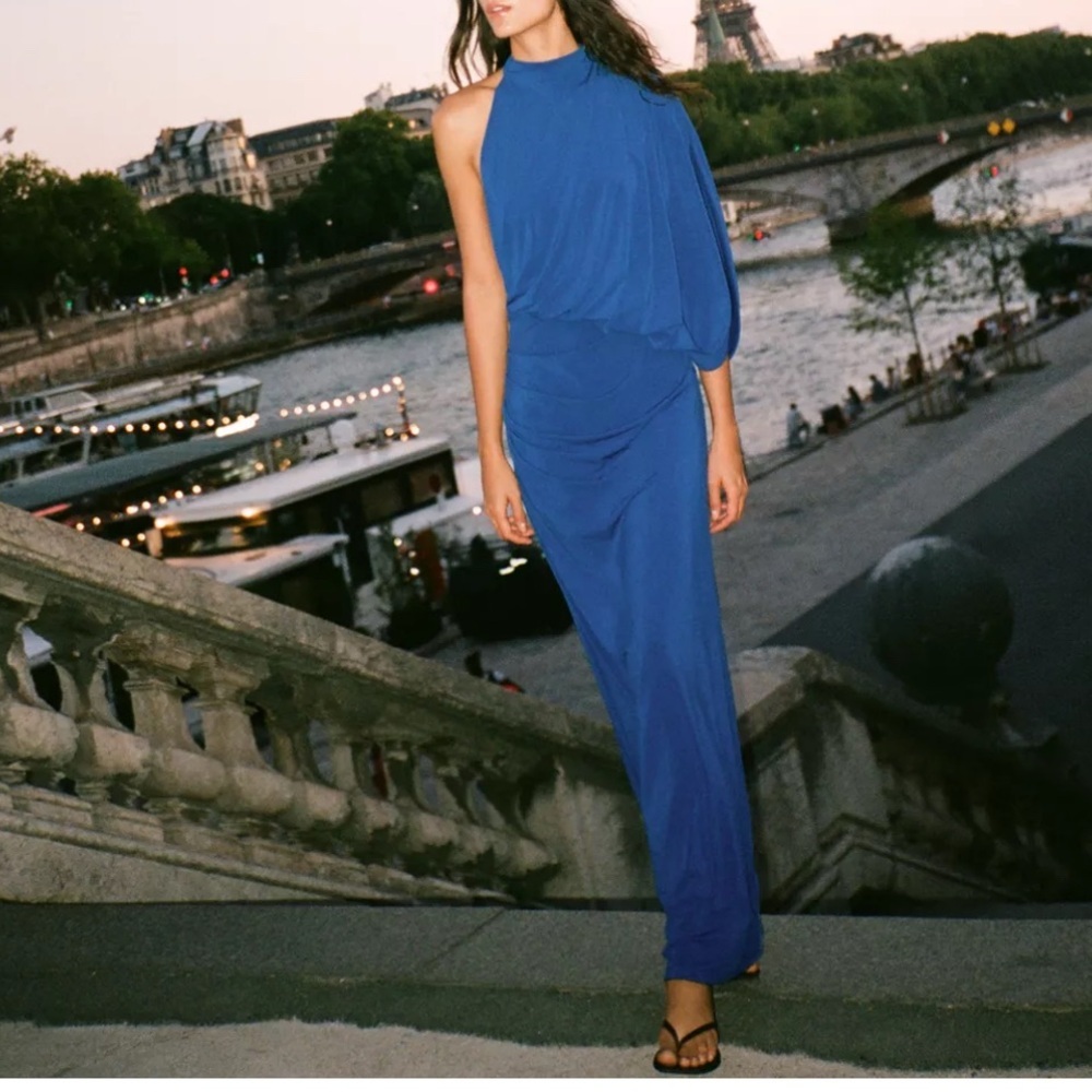 Zara drape maxi dress - Picture 1 of 5